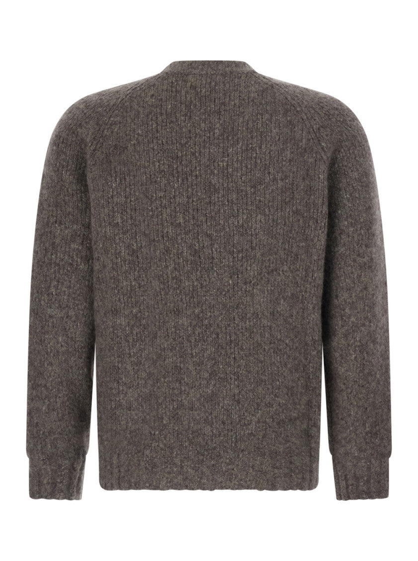 Taupe Crew Neck Sweater 2