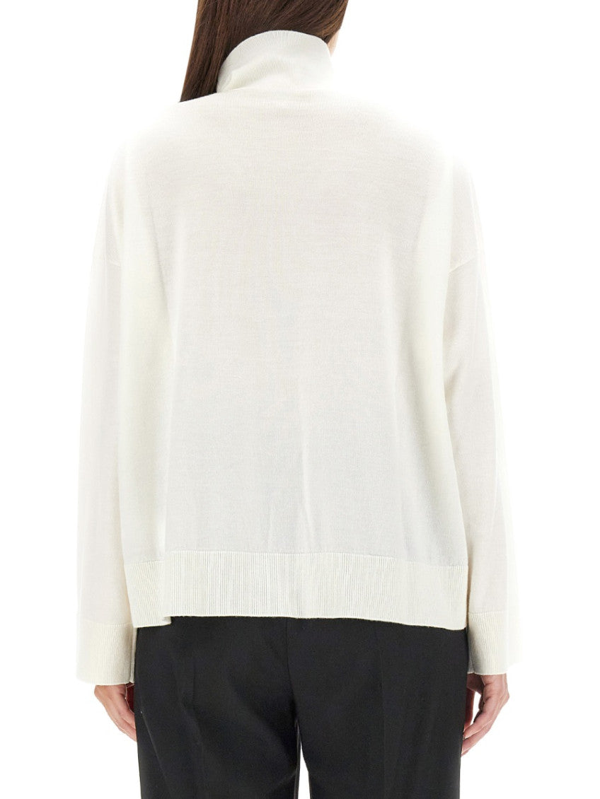 White Turtle Neck Sweater 2