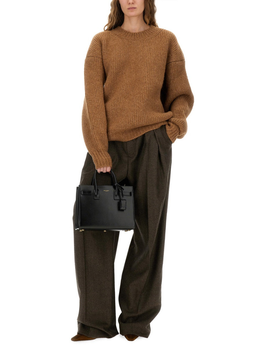 Brown Crew Neck Sweater 2