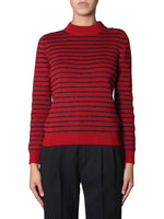Red Stripes Crew Neck Sweater 1