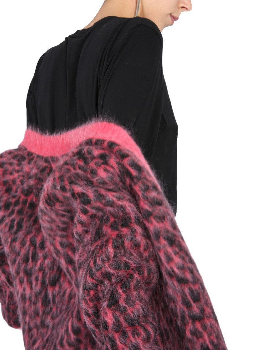 Pink V Neck Cardigan 5