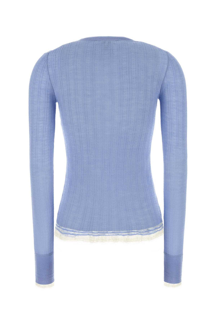 Blue Henley Sweater 2