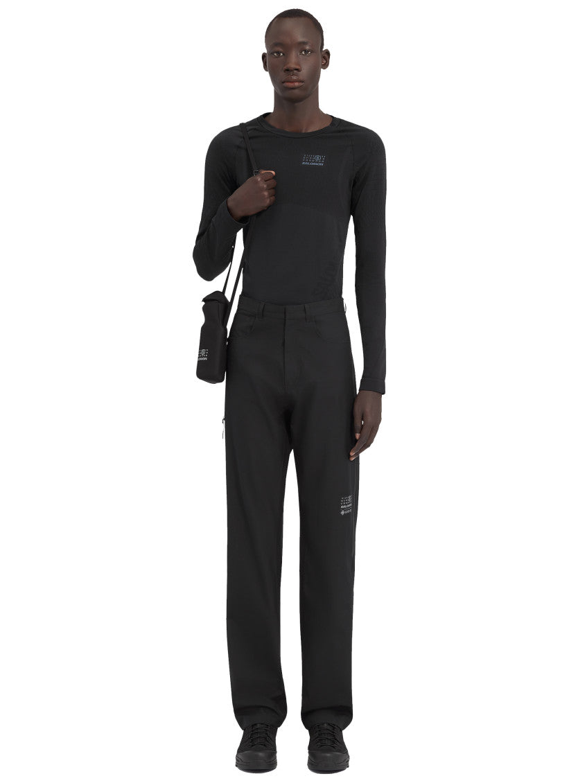 Black Logo Print Pant 2