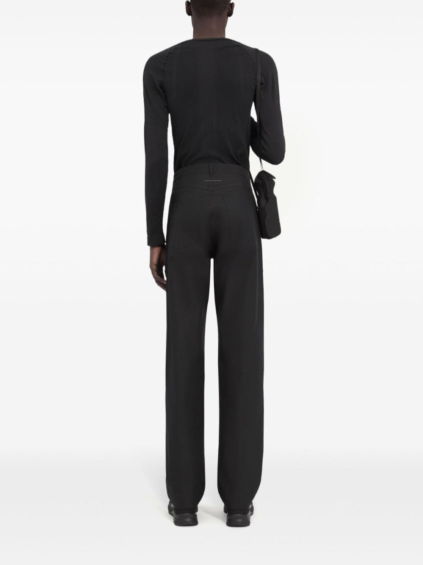 Black Logo Print Pant 6