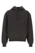 Dark Grey Cotton Fleece Hoodie 1