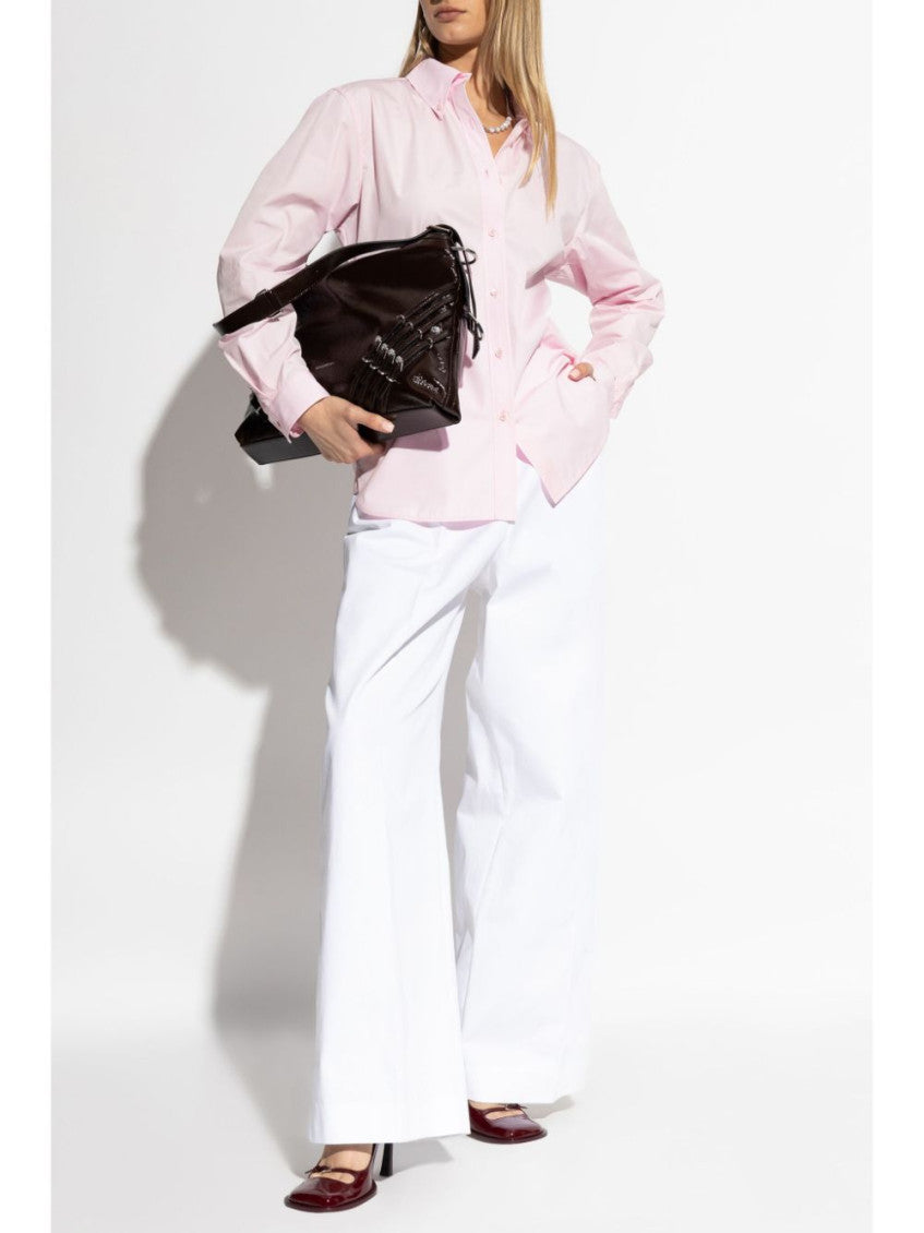 White cotton wide-leg pant 2
