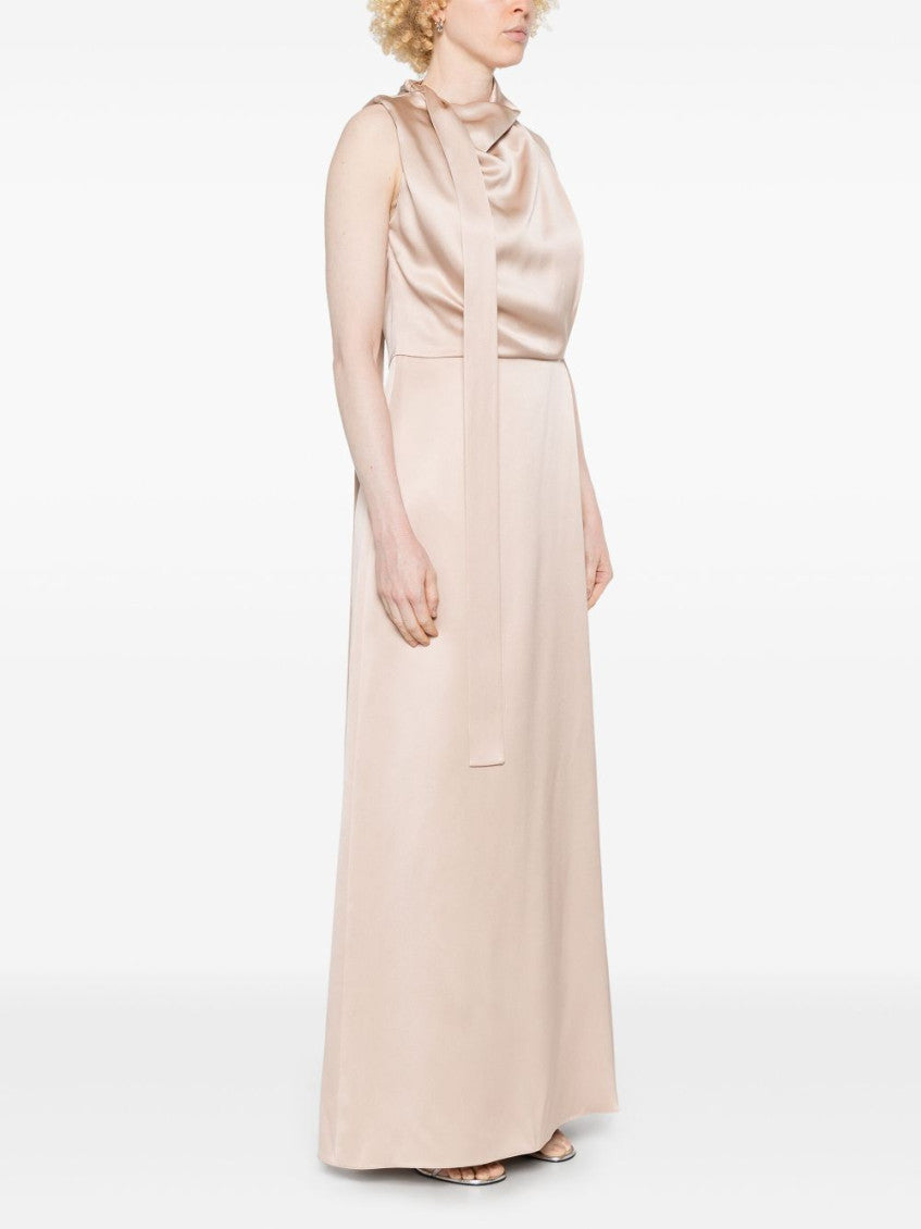 Rose Gold Silk Dress 3