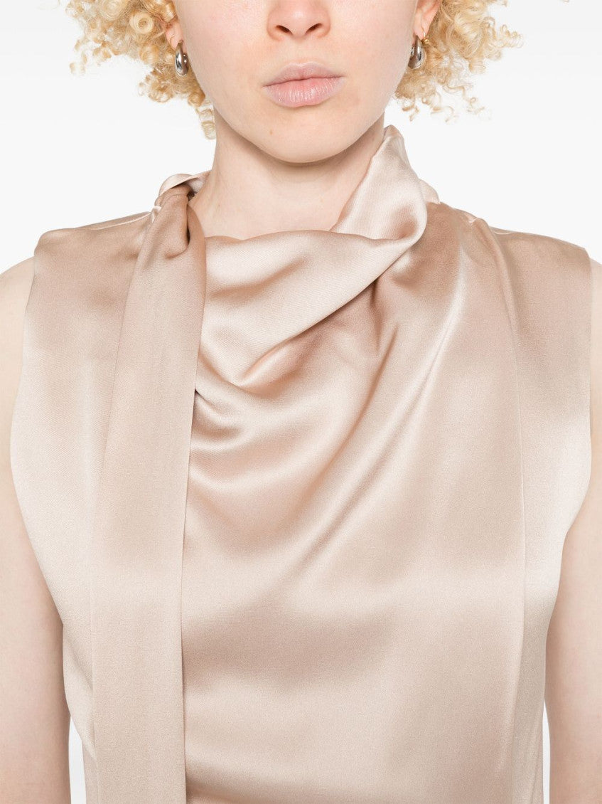 Rose Gold Silk Dress 4