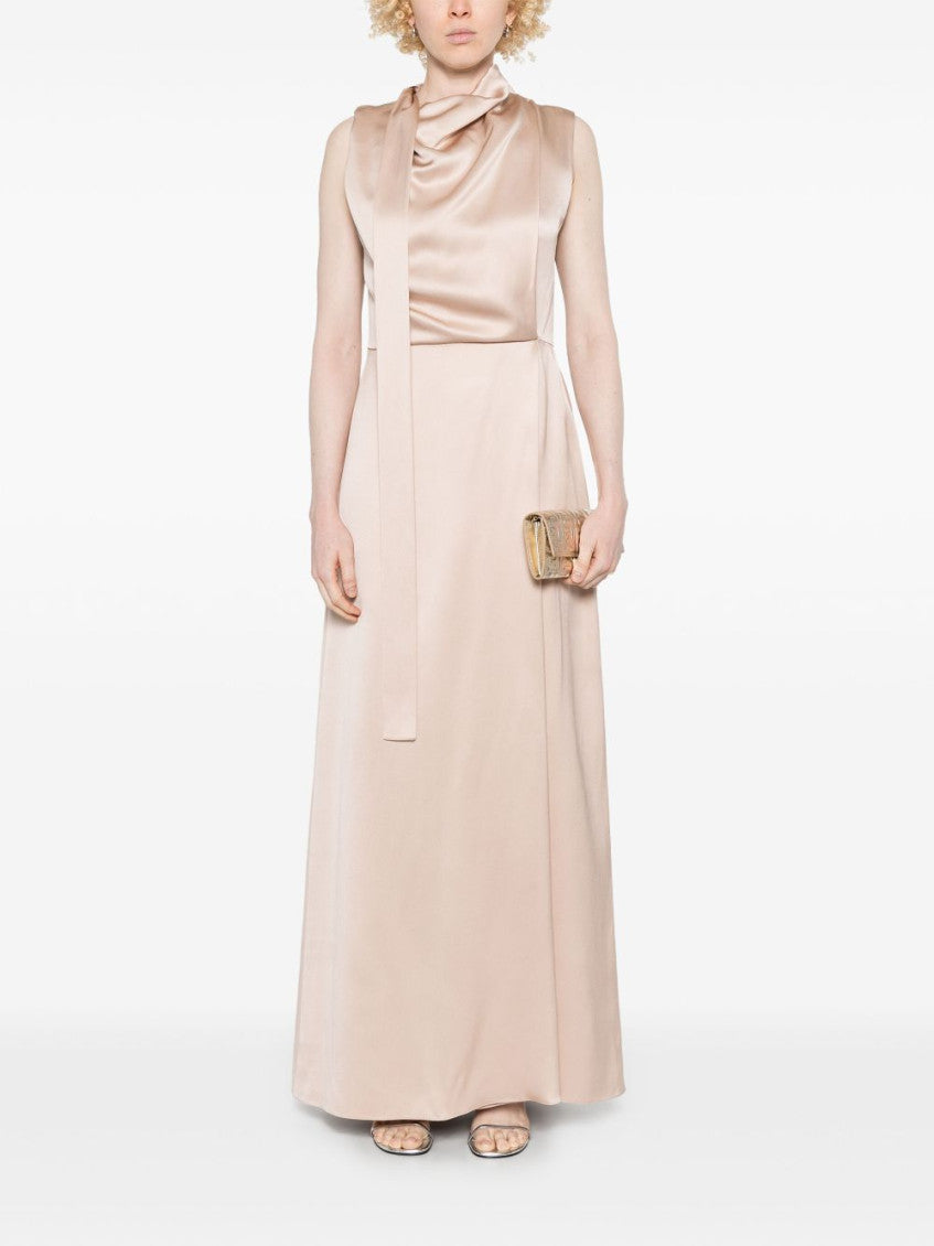 Rose Gold Silk Dress 5