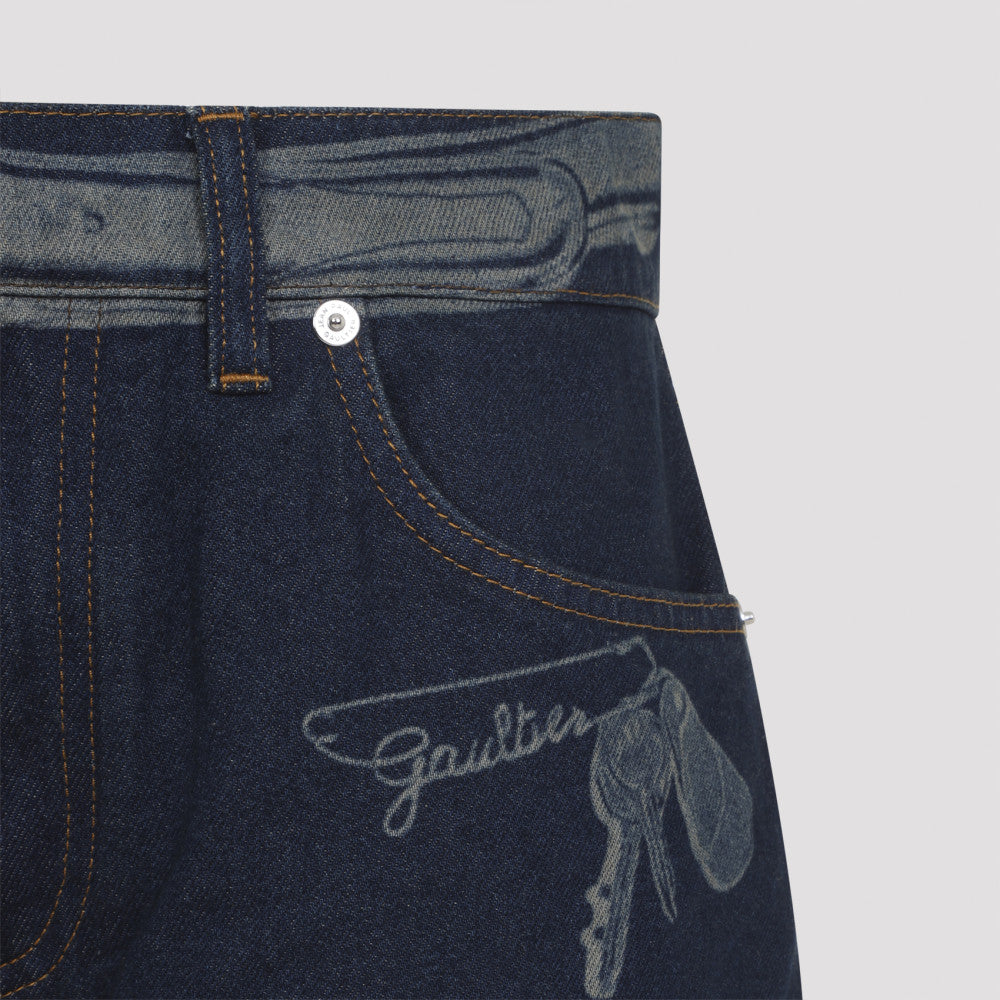 Blue Straight-leg Jeans 5