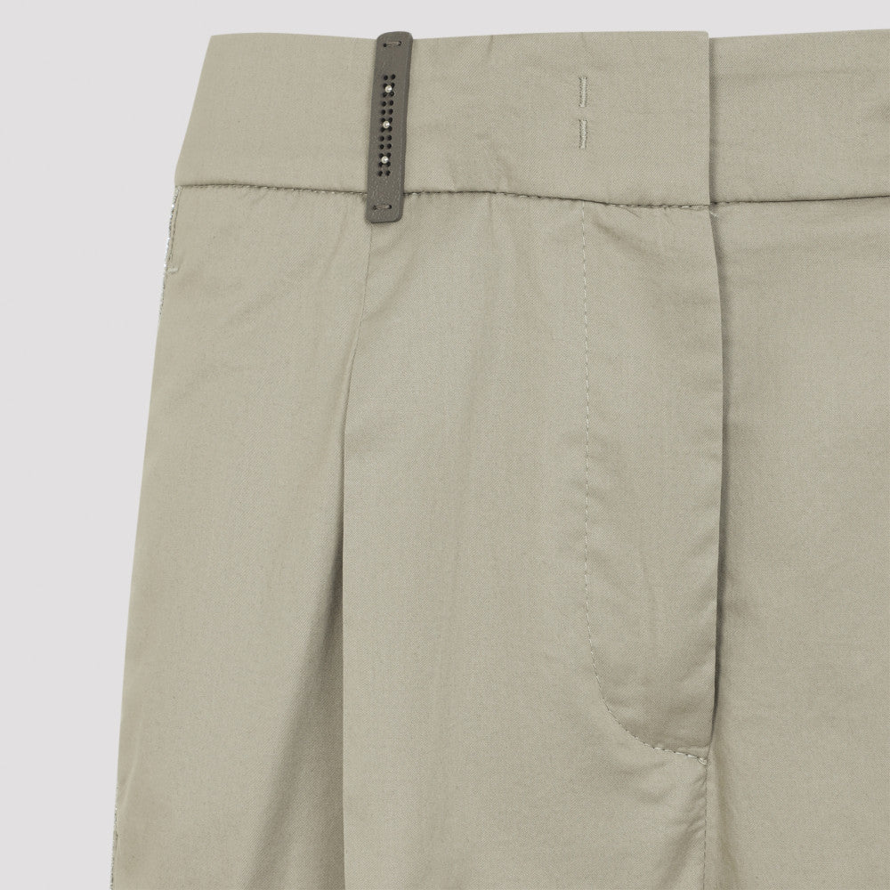 Beige Wide-leg Pants 5