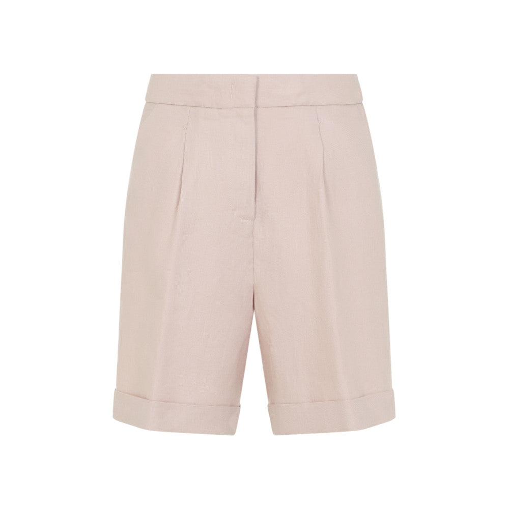 Beige Tailored Shorts 1
