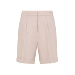 Beige Tailored Shorts 1