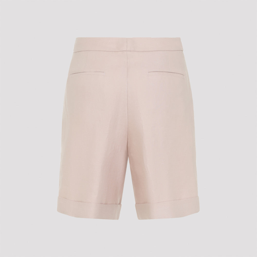 Beige Tailored Shorts 4