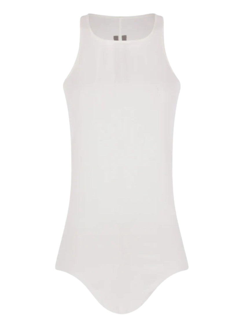 White Round Neck Tank Top 1
