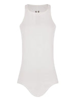 White Round Neck Tank Top 1