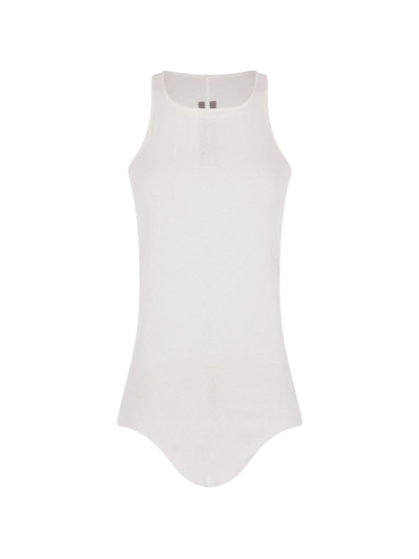 White Round Neck Tank Top 4