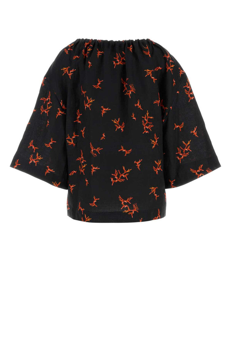 Multicolour Crew Neck Printed Top 2