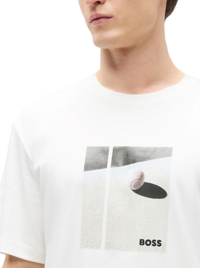 White Printed T-Shirt 4