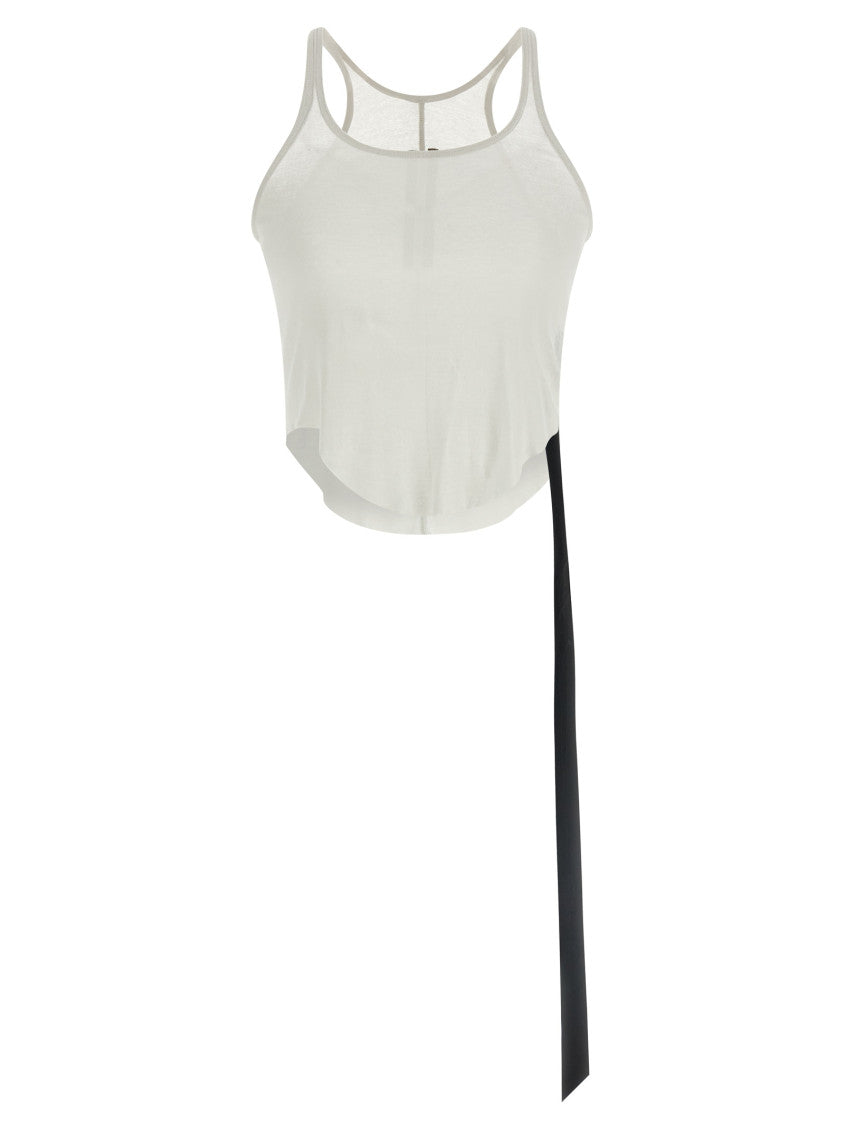 White Row Edge Ribbon Tank Top 1