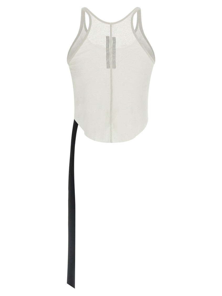 White Row Edge Ribbon Tank Top 2