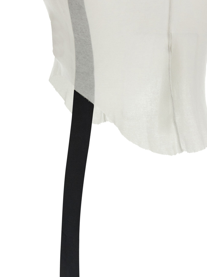 White Row Edge Ribbon Tank Top 4