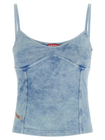 Light Blue Denim Jersey Top 1