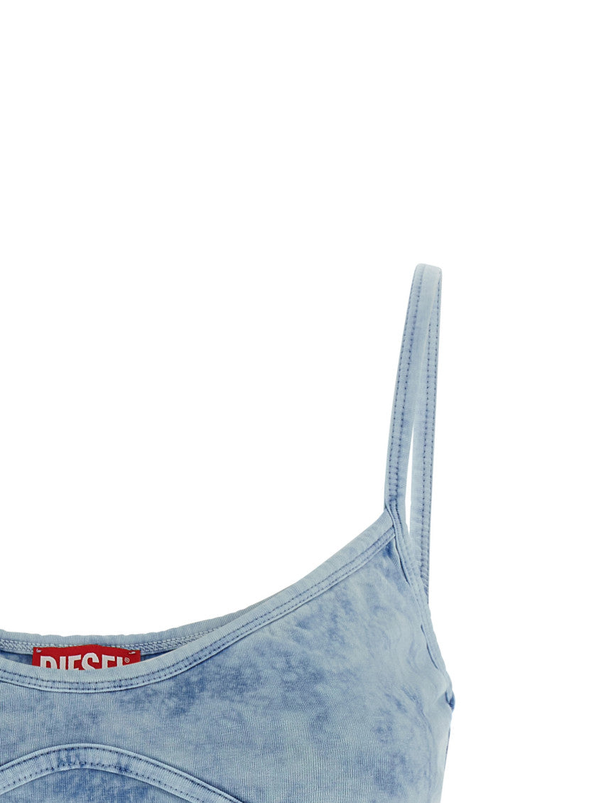 Light Blue Denim Jersey Top 3