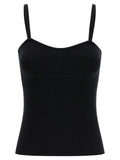 Black Sweetheart Neck Sleeveless Top 1