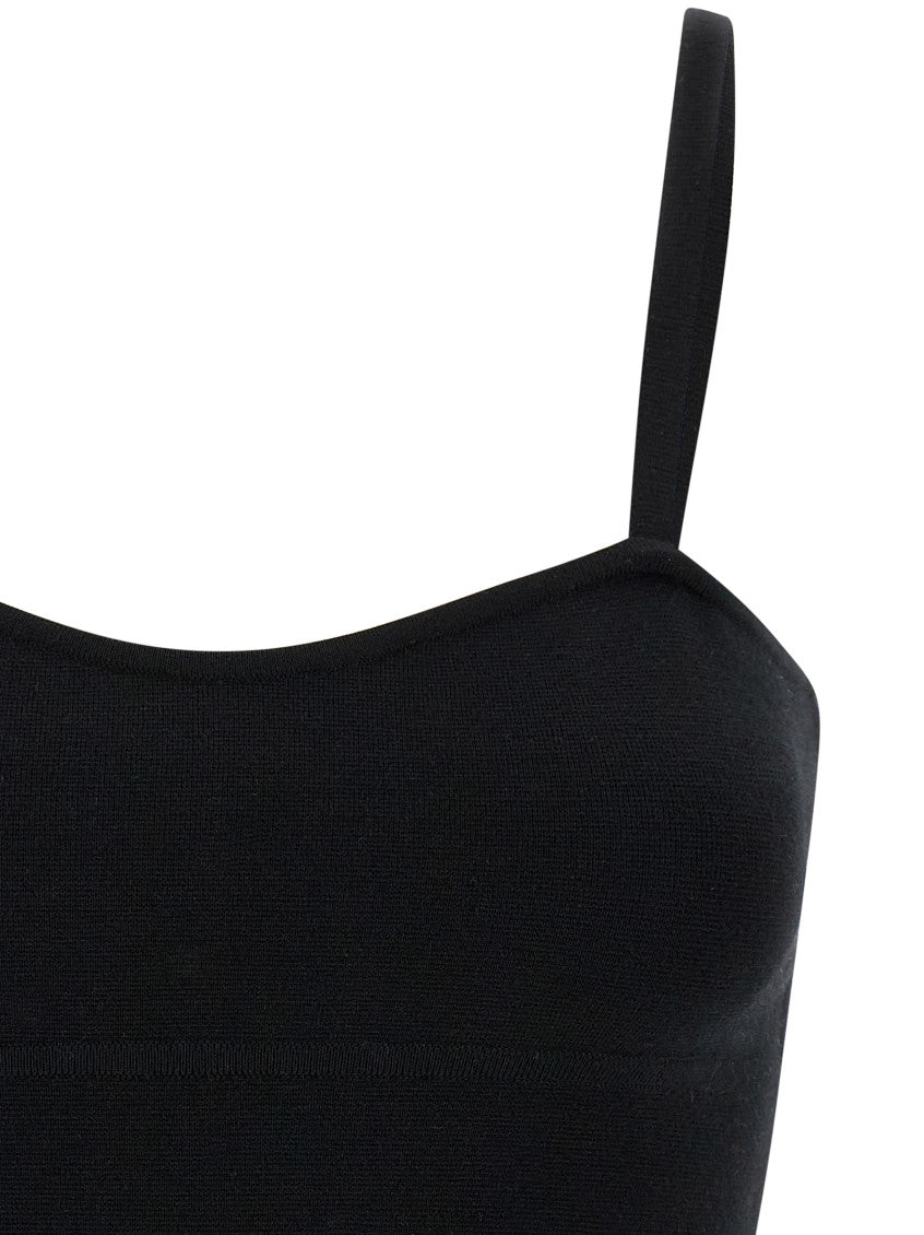 Black Sweetheart Neck Sleeveless Top 3