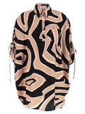 Multicolor 'Short Kaftan' Dress 1