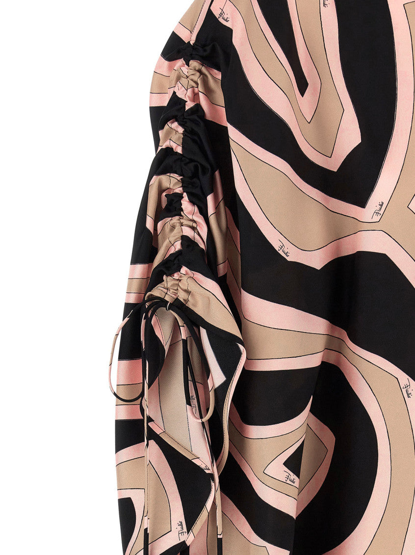 Multicolor 'Short Kaftan' Dress 4