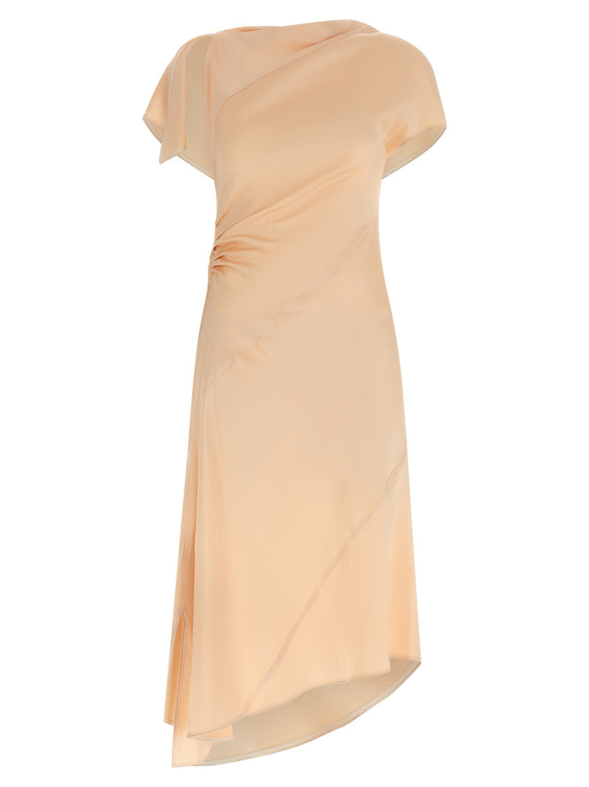 Pink 'Asymmetric Twist' Dress 1