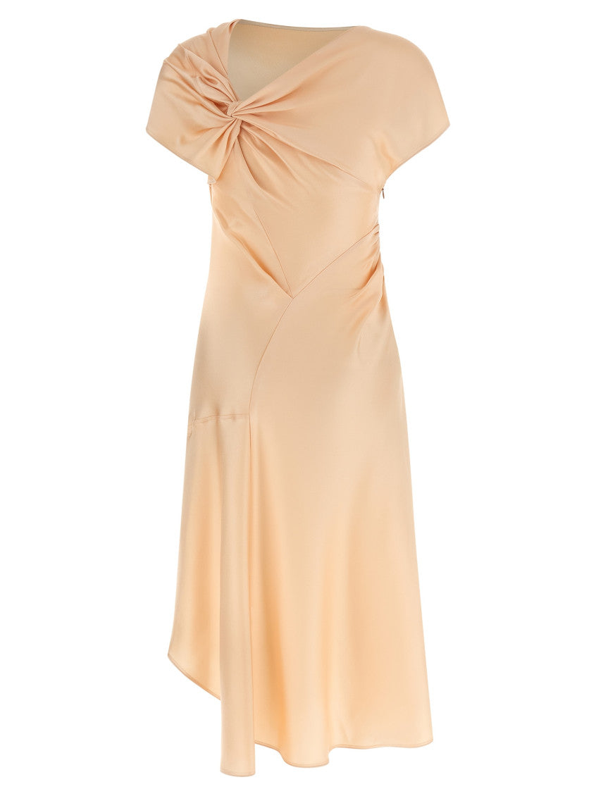 Pink 'Asymmetric Twist' Dress 2