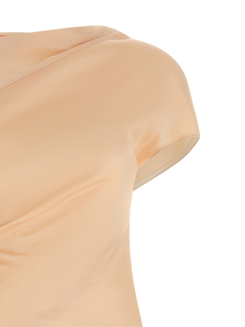 Pink 'Asymmetric Twist' Dress 3