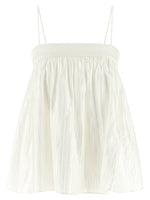 White Striped Sleeveless Top 1