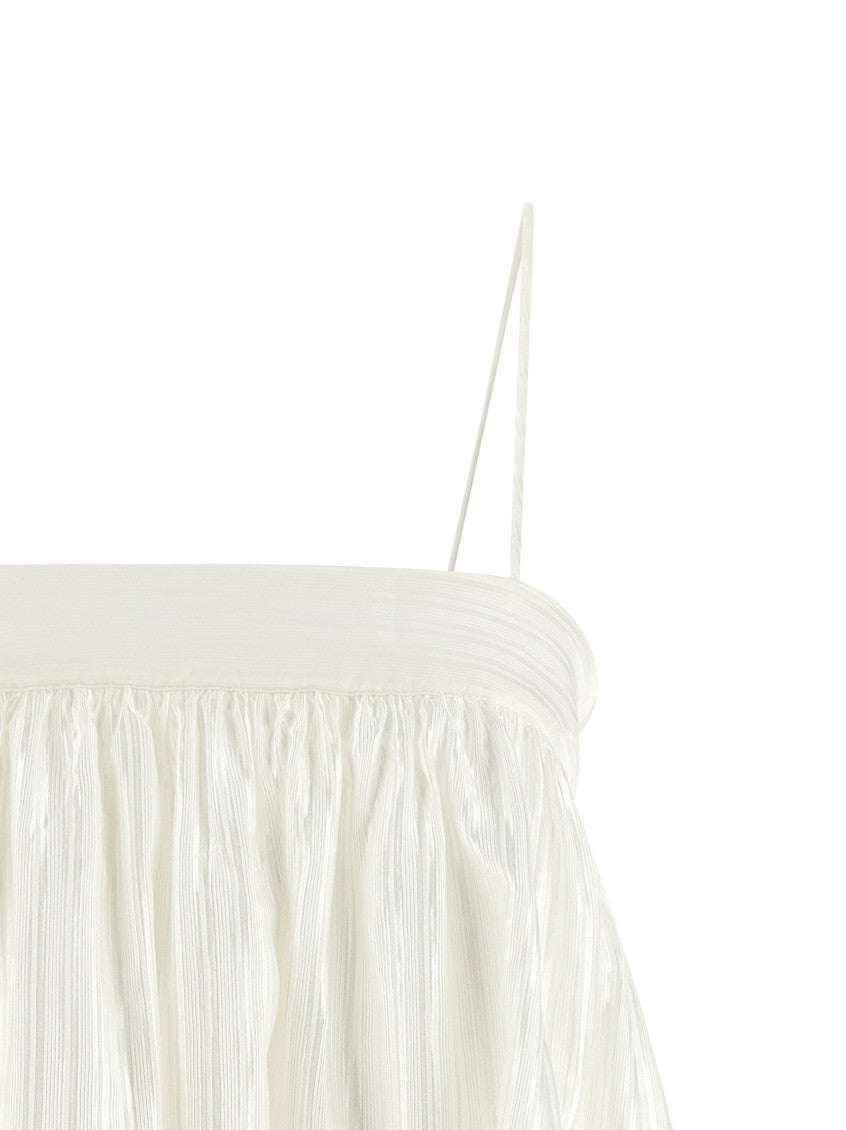 White Striped Sleeveless Top 3