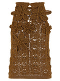 Brown Floral Crochet Top 1