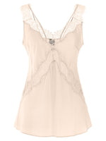 Pink V-Neck lace Top 1