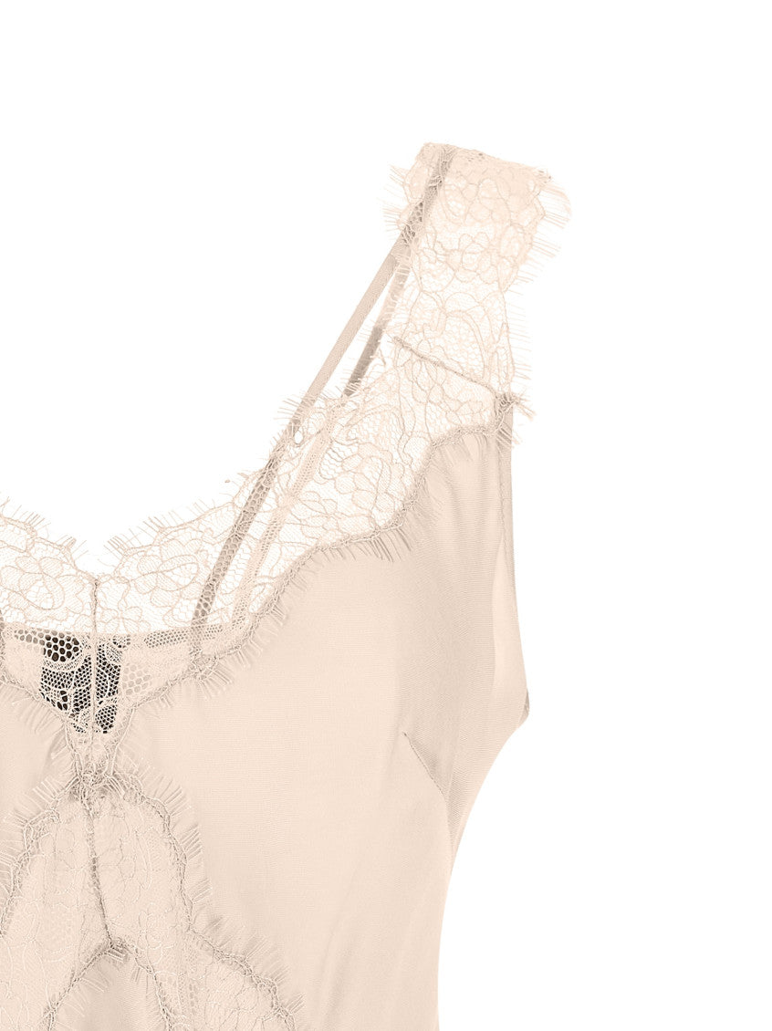 Pink V-Neck lace Top 3