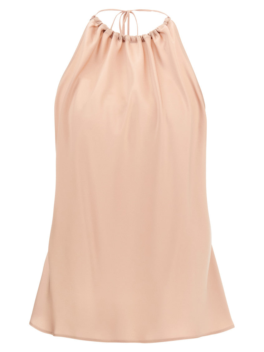 Pink Halter Neck Sleeveless Top 1