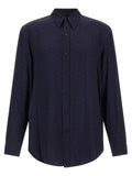 Blue Jacquard Monogram Shirt 1
