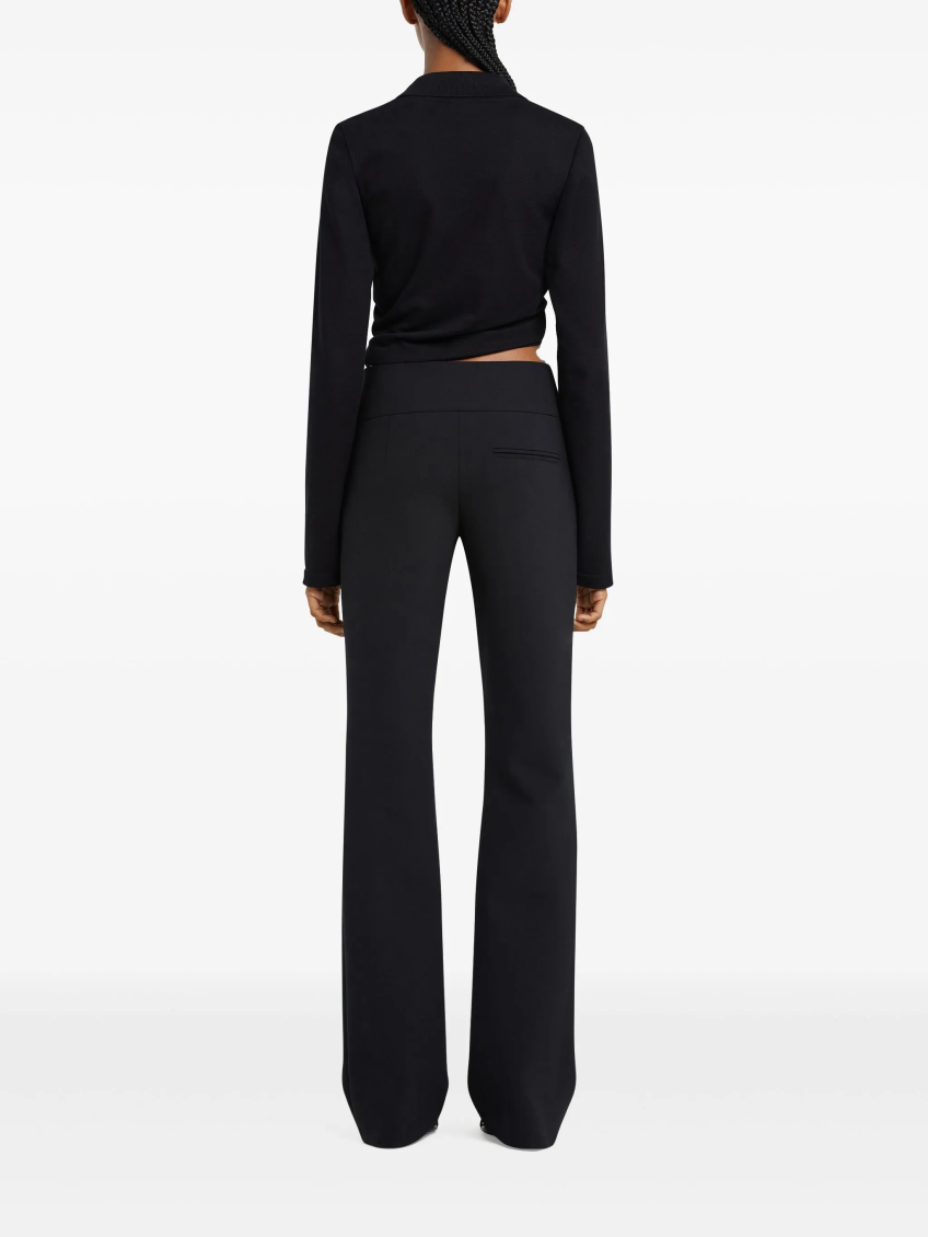 Black V-Neck Twist Detailing Crop Top 4