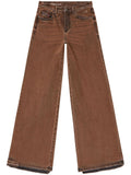 Beige Wide Leg Jeans 1
