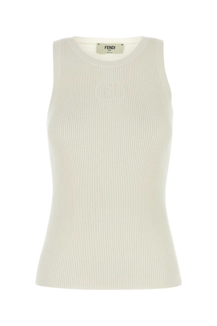 White silk and cotton top 1