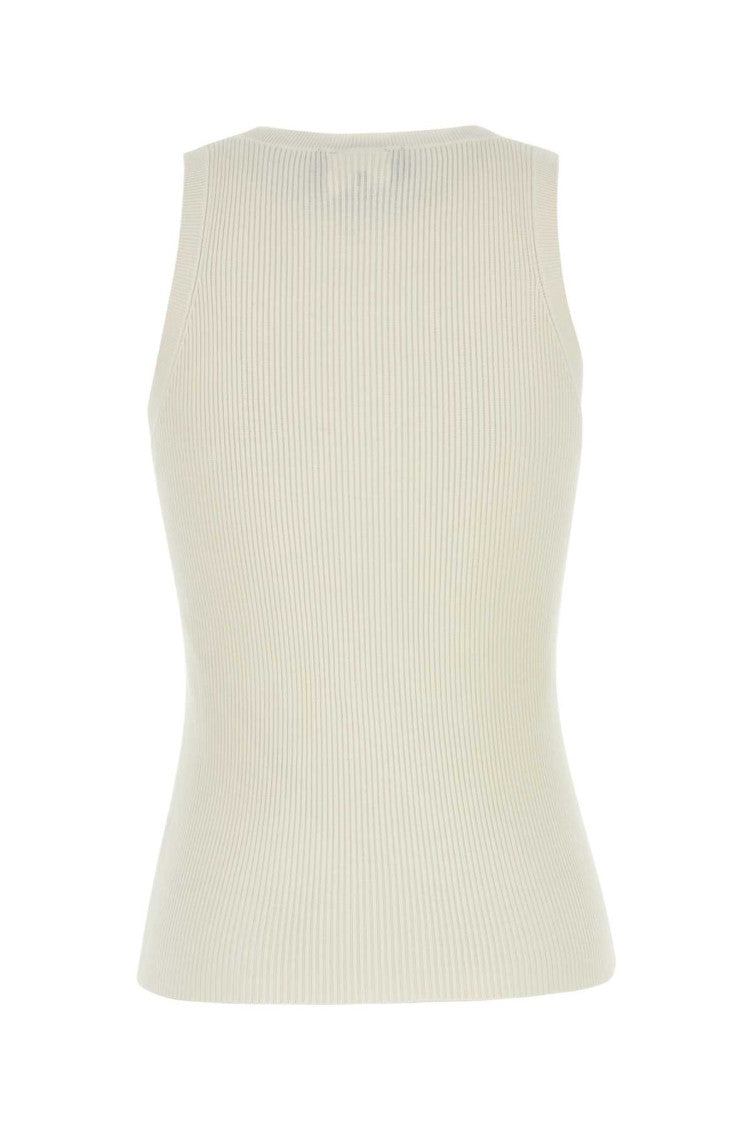 White silk and cotton top 2