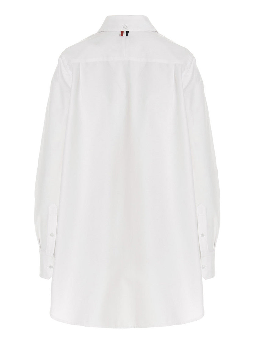 White Logo pussy bow blouse 2