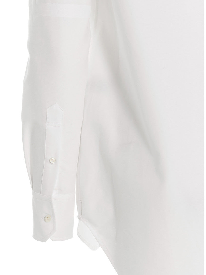White Logo pussy bow blouse 4