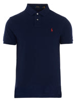 Blue Logo Shirt Collar Polo 1