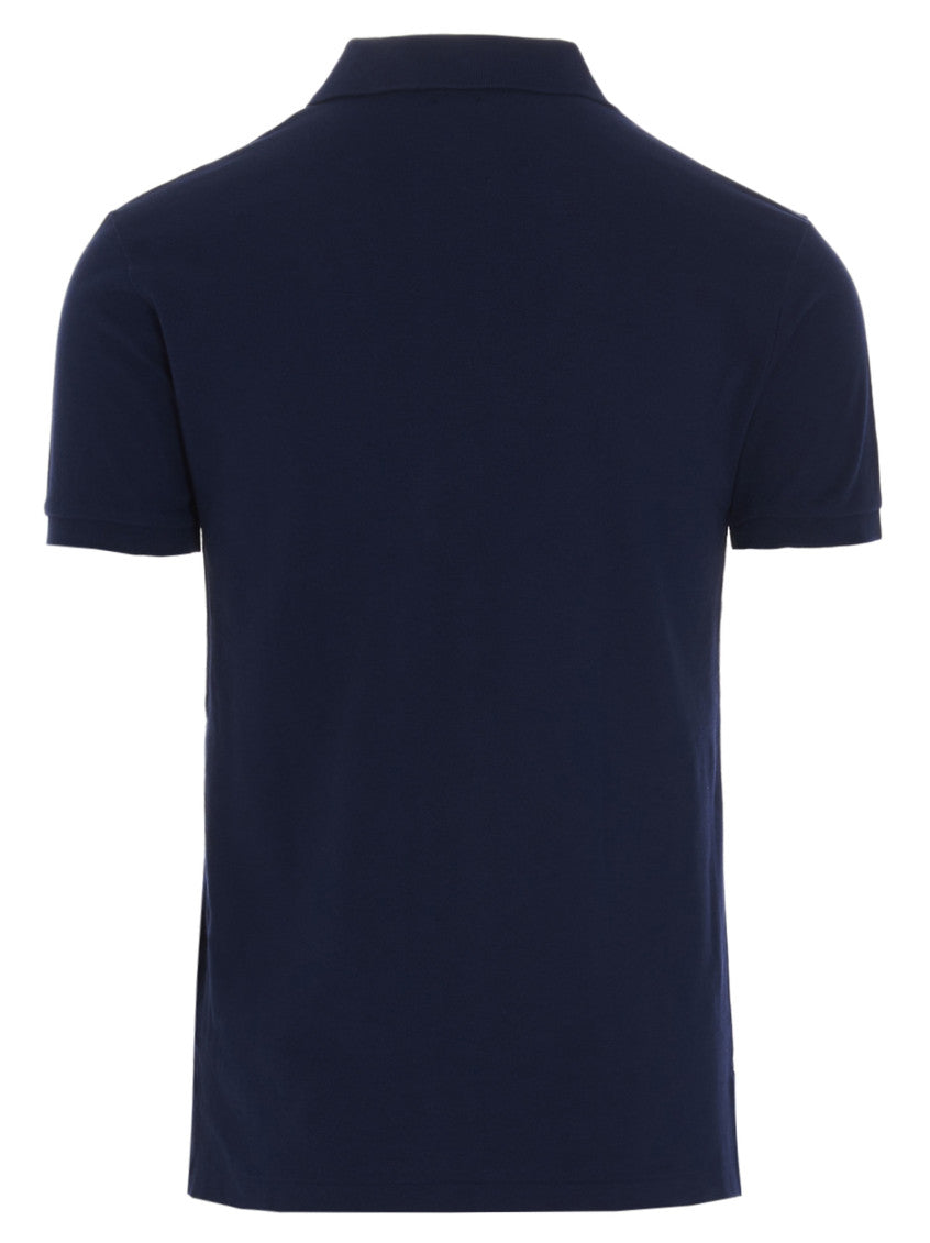 Blue Logo Shirt Collar Polo 2